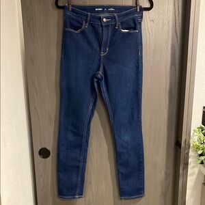 Old Navy Women's Dark Blue Straight Skinny Jeans